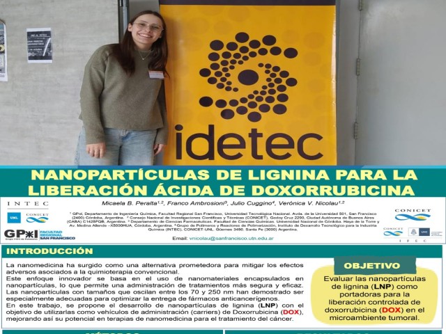 GPol impulsa Avances en Nanomedicina con Nanopartículas de Lignina en IDETEC 2024