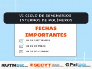 Se acerca la apertura del VI Ciclo de Seminarios Internos de Polímeros